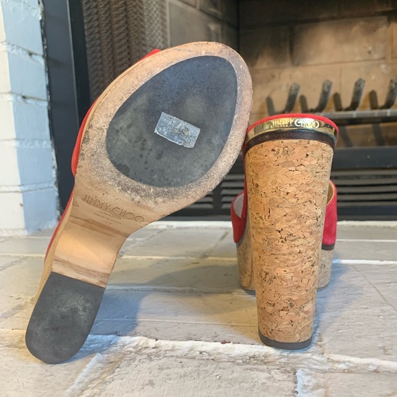 (Jimmy Choo) DeeDee Platform Sandals - Picture 5 of 11